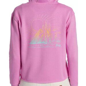 Roxy Women’s Small Desert Escape Zip Up Hoodie Purple Pink Fleece Hooded